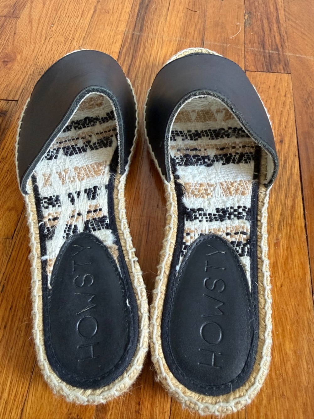 Anthropologie Howsty Black Slide Espadrille Mules - Women's - Picture 5 of 6